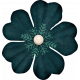 Flurries Mini Teal Flower 2