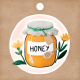 Orange Blossom Honey Tag Ephemera