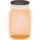 Orange Blossom Orange Mason Jar