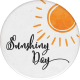 Orange Blossom Extras Sunshiny Day Round Sticker