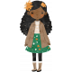 Orange Blossom Girl Sticker 05