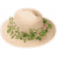 Lovely Garden Stickers: Straw Hat 2 with Border