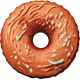 Coffee And Donuts Element Vintage Donut Sticker 05