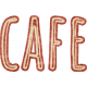 Coffee &amp; Donuts Cafe Word Art 16