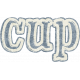 Coffee &amp; Donuts Cup Word Art 18