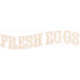 Buttermilk Element Word Art Fresh Eggs