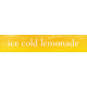 Old Fashioned Summer word art ice cold lemonade