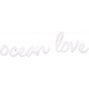 Provincial Seascape Mini wooden word art ocean love
