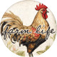 Charlotte&#039;s Farm Element round sticker farm life
