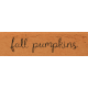 Lakeside Autumn Fall Pumpkins Word Art Snippet 