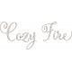 At The Hearth Cozy Fire Word Art