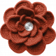 At The Hearth Mini flower red crochet