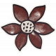 Fancy A Cup Sticker flower 2 brown