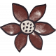 Fancy A Cup Sticker flower 2 brown alt
