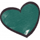 Fancy A Cup Sticker heart 2 green alt