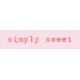 Simply Sweet Element word art simply sweet