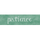Spring Garden Patience Word Art