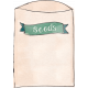 Spring Garden Sticker seed packet green