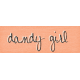 Dandy Dandelions Element word art dandy girl
