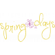 Meadow Spring Days Word Art