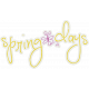 Meadow Spring Days Sticker Word Art