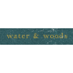 By the Stream water &amp; woods word art snippet