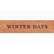 Winter Woods Element word art winter days