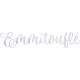 Sweet Snowflake French Word Art emmitouflé