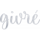 Sweet Snowflake French Word Art givré