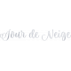 Sweet Snowflake French Word Art jour de neige