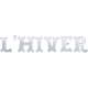 Sweet Snowflake French Word Art l&#039;hiver