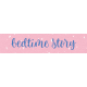 Once Upon a Snowy Day word art bedtime story