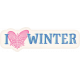 Once Upon a Snowy Day word art i love winter