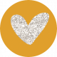 Once Upon A Snowy Day Yellow Heart Print Flair
