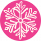 Once Upon A Snowy Day Hot Pink Snowflake Print Flair