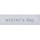 Evergreen word art winters day