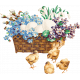 Countryside Egg Basket With Chicks