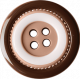 Spring for Coffee Brown Button