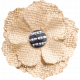Spring for Coffee Burlap Flower