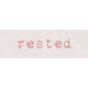 Spring for Coffee &quot;Rested&quot; Word Art Snippet