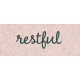 Spring for Coffee &quot;Restful&quot; Word Art Snippet