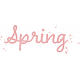 Spring for Coffee &quot;Spring&quot; Word Art 