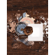 Spring for Coffee Journal Card wood 3x4