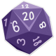 My Life Palette- Dice Sticker (Purple 20)