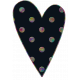 Navy Polka-dotted Heart