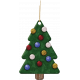 Glittery Christmas Tree Tag