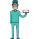 Surgeon With Mask Man Illustration