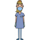 Surgeon With Mask Woman Illustration