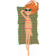 Summer Splash Illustrations 2 Beach Girl with Towel