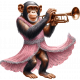 Chimpanzee Trumpet 1